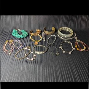 Large Lot Of Bracelets